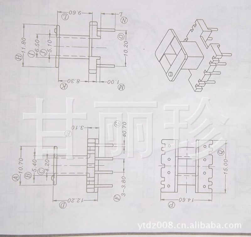 EE16骨架 YT-1615  立式4+4針工廠,批發,進口,代購