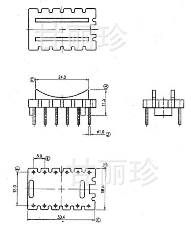 磁環電感底座 base yt-062尺寸圖工廠,批發,進口,代購