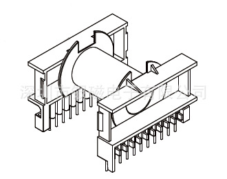 ETD/EC54 YC-ETD-5402 11+11P骨架，BOBBIN,廠傢直銷，變壓器骨架工廠,批發,進口,代購