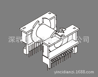 ETD59骨架YC-ETD-5901 臥式12+12骨架，BOBBIN,變壓器骨架工廠,批發,進口,代購