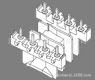 EF20型YC-EF-2016-1 4+4P骨架BOBBIN,廠傢直銷變壓器骨架電感底坐工廠,批發,進口,代購