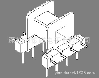 EE19型YC-EE-1902 6+4P L腳 骨架 、電感線圈骨架廠傢工廠,批發,進口,代購