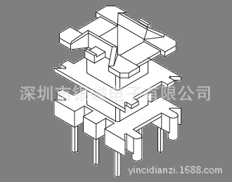 EF20型YC-EF-2014-2S骨架，3+3P BOBBIN,廠傢直銷，變壓器骨架工廠,批發,進口,代購