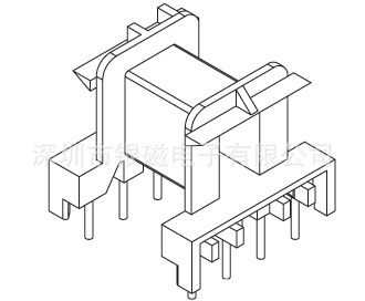 EF20型YC-EF-2024 4+4P骨架BOBBIN,廠傢直銷變壓器骨架電感底坐工廠,批發,進口,代購