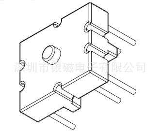 11.7X10 3+3PIN 底坐B-002磁環底坐、電感線圈底坐工廠,批發,進口,代購