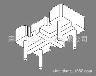 14X9 2+2PIN 底坐B-039磁環底坐、電感線圈底坐工廠,批發,進口,代購