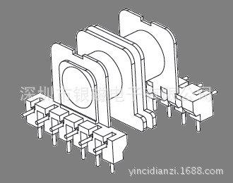 ER30/EC30骨架YC-ER-3021 5+5P骨架，BOBBIN,變壓器骨架工廠,批發,進口,代購