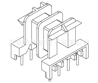 EF20型YC-EF-2024-1 4+4P雙槽BOBBIN,廠傢直銷變壓器骨架底坐工廠,批發,進口,代購