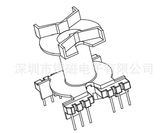 PQ40骨架YC-PQ-4040 6+6P，BOBBIN,廠傢直銷，變壓器骨架底坐工廠,批發,進口,代購