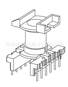 ER28/EC28現貨骨架 YC-ER-2811 6+6P變壓器電感線圈骨架廠傢工廠,批發,進口,代購