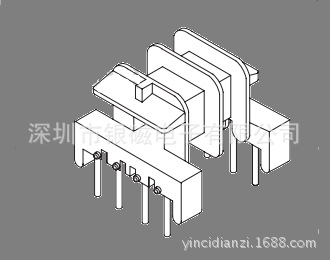 EF25 YC-EF2507-1 雙槽骨架，BOBBIN,廠傢直銷，變壓器，底坐工廠,批發,進口,代購