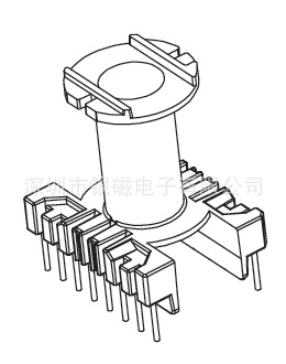 ER28/EC28現貨骨架 YC-ER-2807 8+8P變壓器電感線圈骨架廠傢工廠,批發,進口,代購