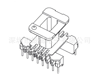 EDR26骨架YC-EDR-2602 8+8P，BOBBIN,廠傢直銷變壓器骨架電感底坐工廠,批發,進口,代購