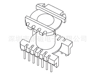 ER42/EC42骨架YC-ER-4202-1 8+8P骨架，BOBBIN,變壓器骨架工廠,批發,進口,代購