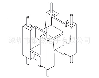 UU16骨架YC-UU-1501，2+2P廠傢直銷，變壓器骨架電感底座工廠,批發,進口,代購