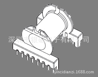 ER40/EC40骨架YC-ER-4006 8+8P骨架，BOBBIN,變壓器骨架工廠,批發,進口,代購