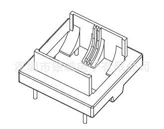 ET20骨架YC-ET-2004 2+2P，BOBBIN,廠傢直銷變壓器骨架電感底坐工廠,批發,進口,代購