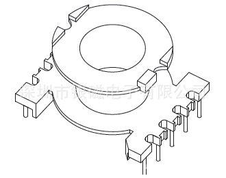 POT30骨架YC-POT-3019 5+5P,廠傢直銷，變壓器電感底座工廠,批發,進口,代購