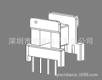 YC-EE-1609-1 4+4P EE型骨架 、電感線圈骨架廠傢工廠,批發,進口,代購