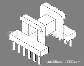 EE16型 YC-EE-1608-1 6+6P骨架 、電感線圈骨架廠傢工廠,批發,進口,代購