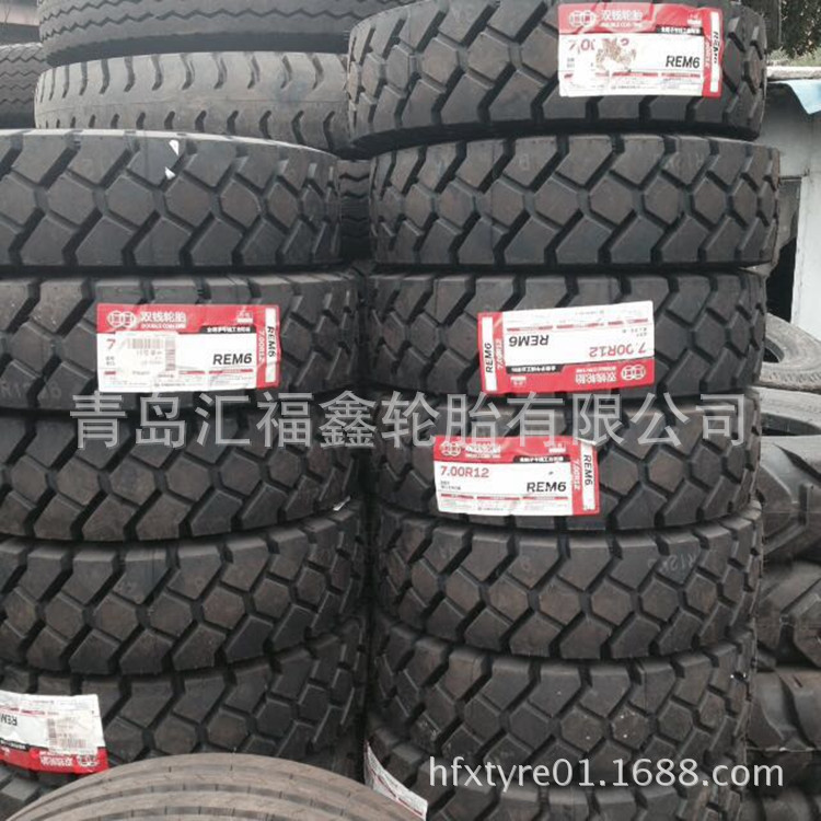 廠傢供應7.00R12雙錢正品輪胎全鋼工業叉車輪胎700R12 耐磨耐刺紮工廠,批發,進口,代購