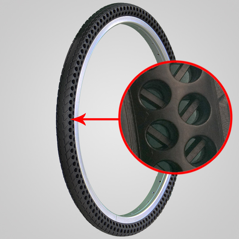 外胎輪胎普通自行車免充氣輪胎淘寶26寸空輪不打氣輪胎26寸鏤空工廠,批發,進口,代購