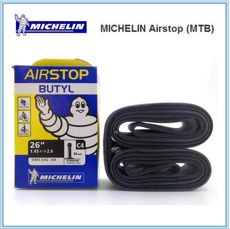 Michelin米其林C4/B4 AIRSTOP26*1.45/1.95/2.6山地車27.5內胎工廠,批發,進口,代購