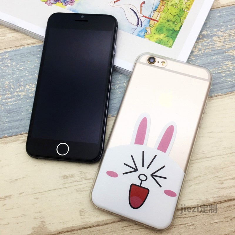 新款小熊line傢族iPhon7/6手機殼 創意卡通蘋果7plus手機保護套批發・進口・工廠・代買・代購