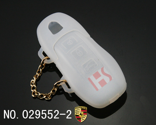 保時捷汽車智能3鍵遙控鑰匙矽膠保護套（透明色)工廠,批發,進口,代購