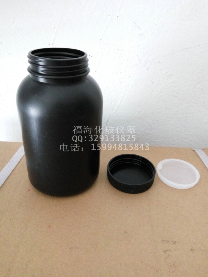 黑色塑料瓶500ml大口塑料瓶 塑料瓶 廣口瓶 化工瓶批發・進口・工廠・代買・代購