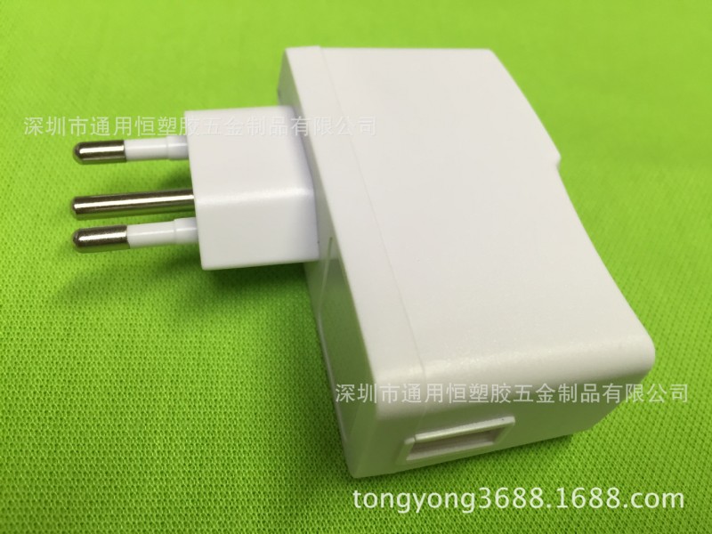 新款 白色巴西規三腳充電器外殼/388巴西規USB手機充電器外殼工廠,批發,進口,代購