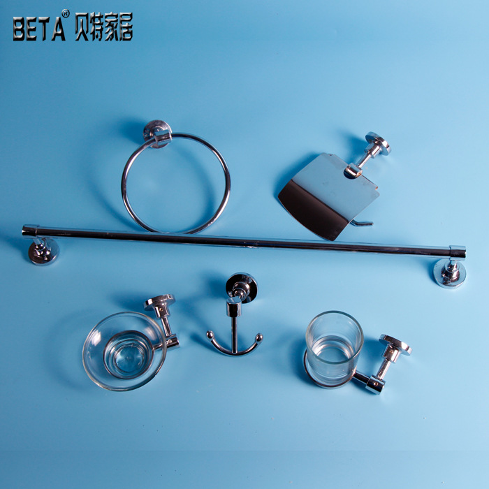 BETA 6004 高檔鋅合金 衛生間浴室五金掛件套裝 鋅合金6件套工廠,批發,進口,代購