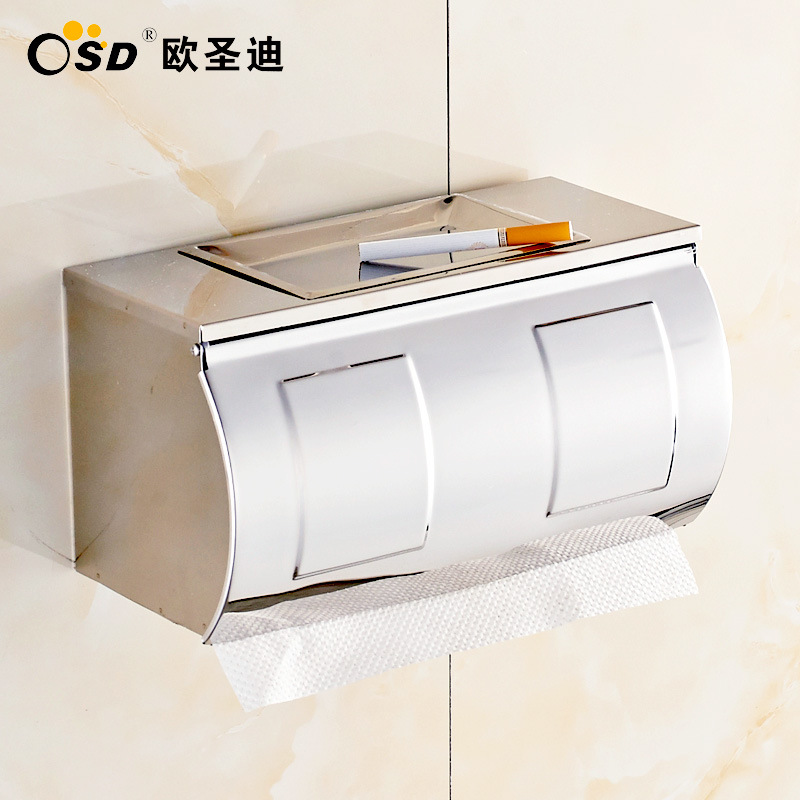 歐聖迪不銹鋼衛生間廁所紙巾盒 手紙盒卷紙器工廠,批發,進口,代購