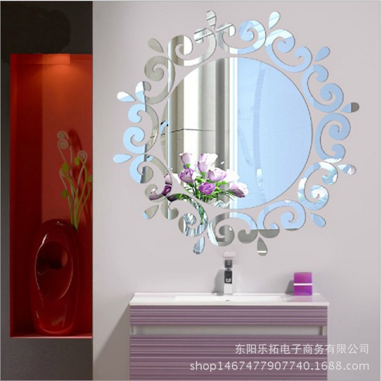 洗手間玄關天花裝飾亞克力3D鏡麵墻貼客廳臥室代替鏡子qtr1152批發・進口・工廠・代買・代購