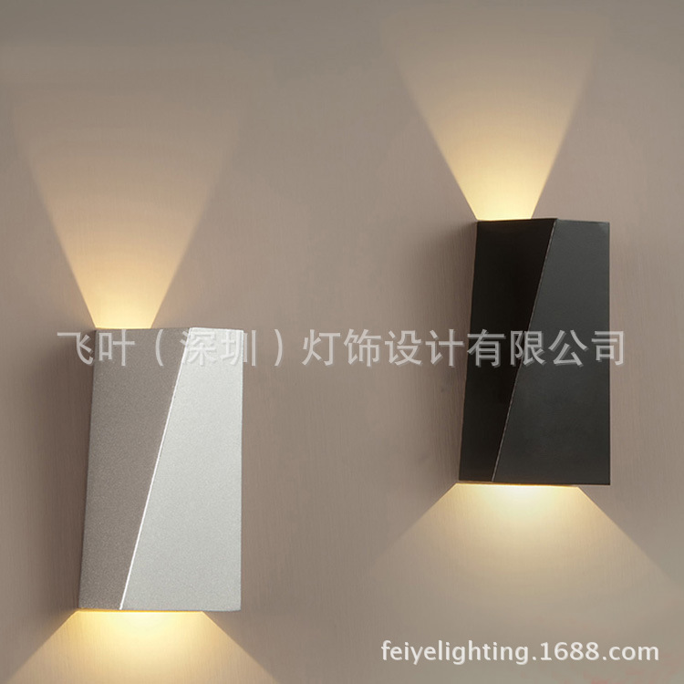 幾何形LED壁燈背景墻床頭臥室現代簡約過道走廊墻壁燈客廳裝飾燈批發・進口・工廠・代買・代購