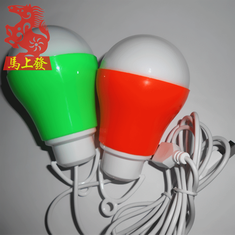 USB帶線燈泡 LED節能燈 夜市燈 地攤燈 5w野營戶外應急強光5v燈泡批發・進口・工廠・代買・代購
