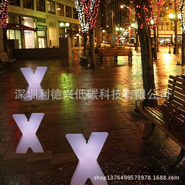 廠傢直銷X字形 led字母裝飾燈 塑料燈 小夜燈 led燈戶外工廠,批發,進口,代購