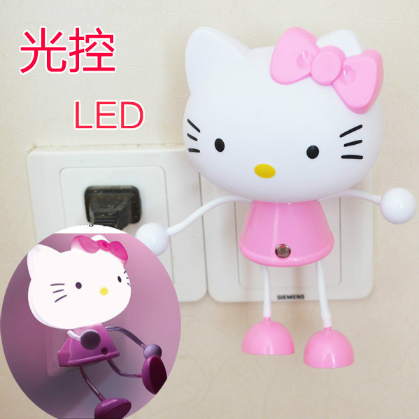 HELLO KITTY 新款光控-小夜燈 led小夜燈標志燈 臥室傢居過道燈工廠,批發,進口,代購