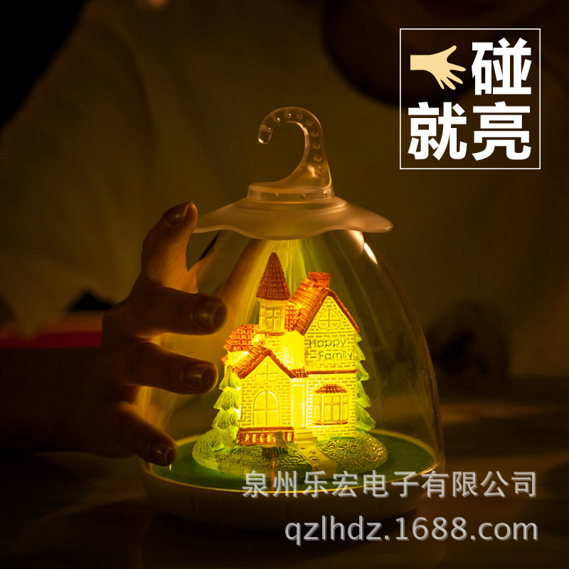 源頭廠傢創意電子產品玫瑰花led小夜燈喂奶神器現代臥室感應led燈批發・進口・工廠・代買・代購