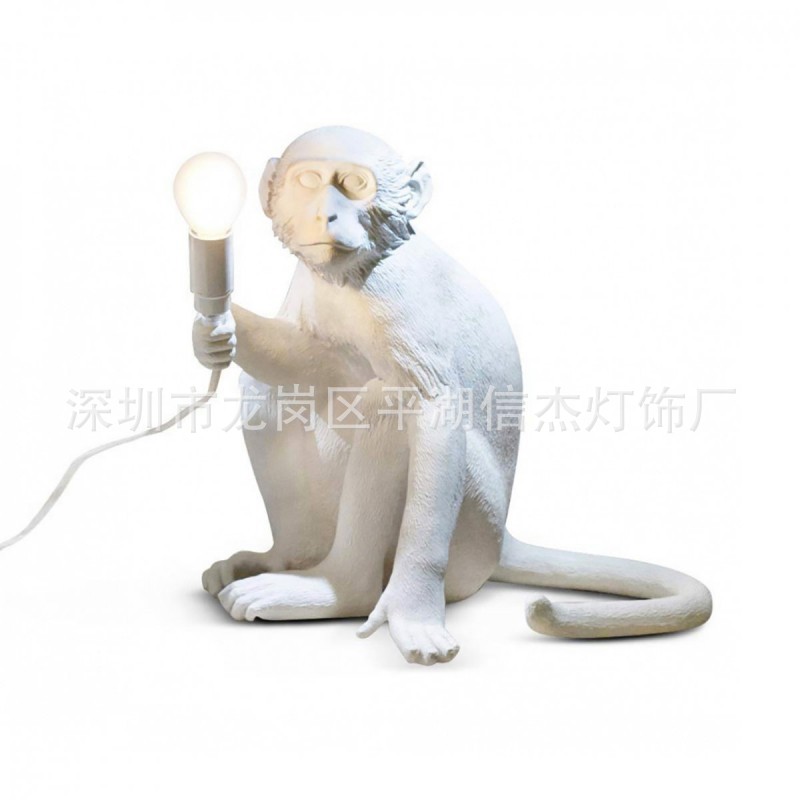 廠傢直銷SELETTI MONKEY LAMP 意大利猴子臺燈床頭燈多款樹脂臺燈批發・進口・工廠・代買・代購