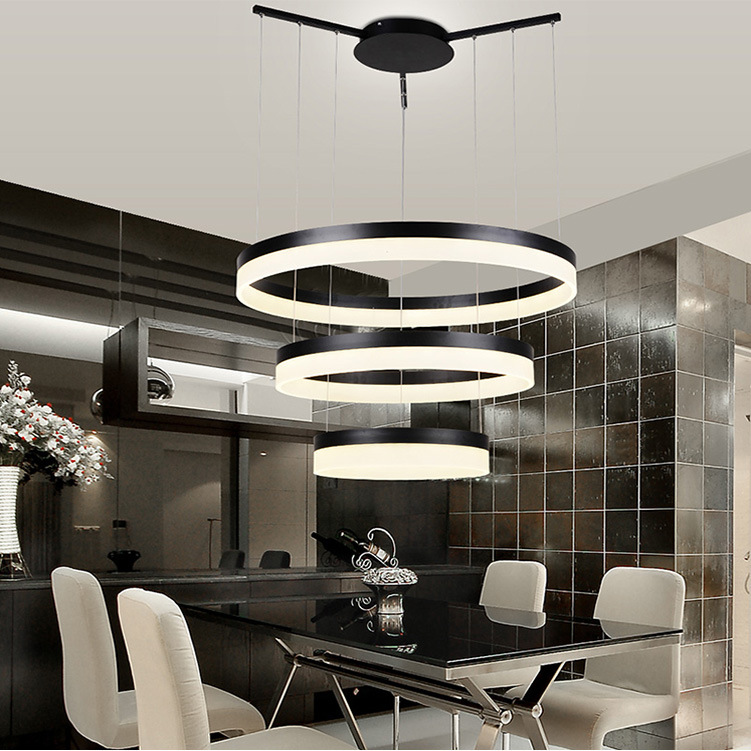 現代簡約LED 圓形亞克力創意藝術客廳臥室工程吊燈批發・進口・工廠・代買・代購