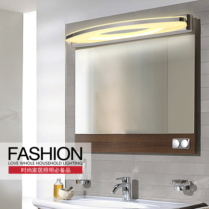 創意led鏡前燈浴室衛生間 化妝燈衛浴不銹鋼壁燈現代簡約燈具燈飾工廠,批發,進口,代購