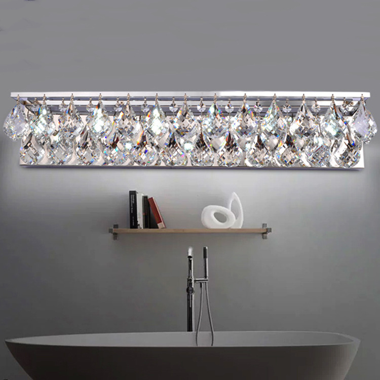 2016新款韓版LED鏡前燈 時尚潮流水晶裝飾浴室現代簡約壁燈潮工廠,批發,進口,代購