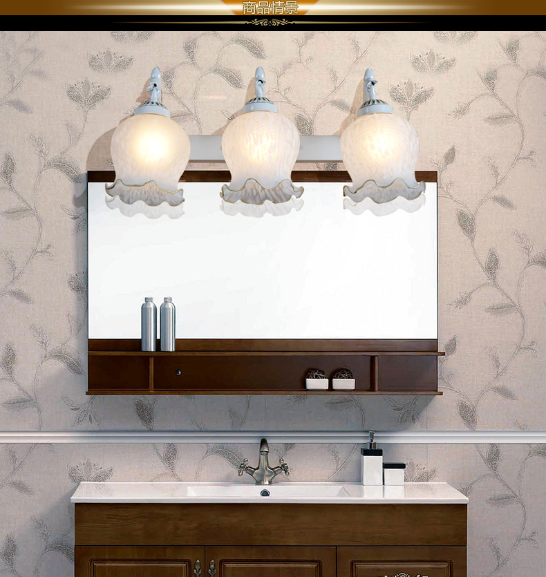 廠傢直銷 歐式LED鏡前燈 現代簡約浴室燈玻璃LED壁燈 鏡前燈美式工廠,批發,進口,代購
