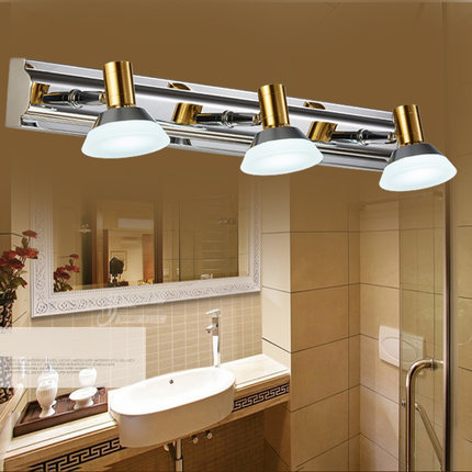 新款不銹鋼LED簡約鏡前燈浴室防水鏡燈亞克力臥室衛生間鏡櫃燈具工廠,批發,進口,代購