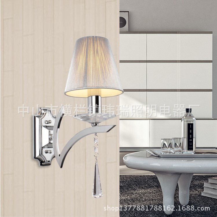 Elegant Wall Light with Crystal Drops 出口歐式壁燈速賣通工廠,批發,進口,代購