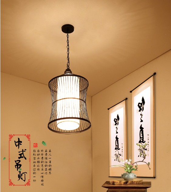 中式鳥籠燈現代簡約餐廳吊燈客廳燈仿古裝飾吊燈鐵藝手繪燈籠燈具工廠,批發,進口,代購