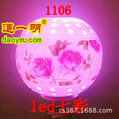 LED七彩小夜燈 電燈 禮品創意燈飾陶瓷小夜燈 編號：1106LED七彩工廠,批發,進口,代購