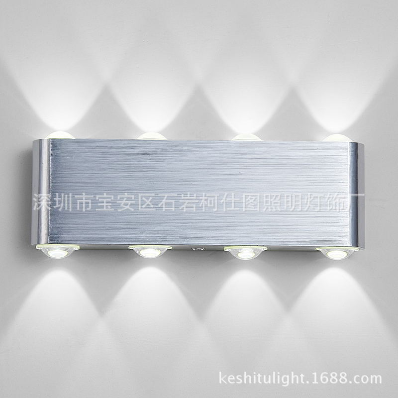 LED鋁材壁燈創意床頭燈簡約現代背景墻燈客房客廳陽臺樓梯過道燈工廠,批發,進口,代購