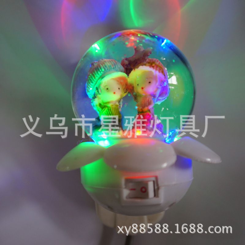 LED卡通水晶插電小夜燈/壁燈/新奇特小夜燈/廠傢批發直銷工廠,批發,進口,代購